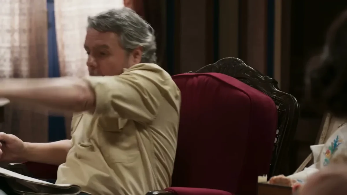 Cássio Gabus Mendes como o coronel Casemiro Bonafé em cena de "A Nobreza do Amor". Reprodução/TV Globo