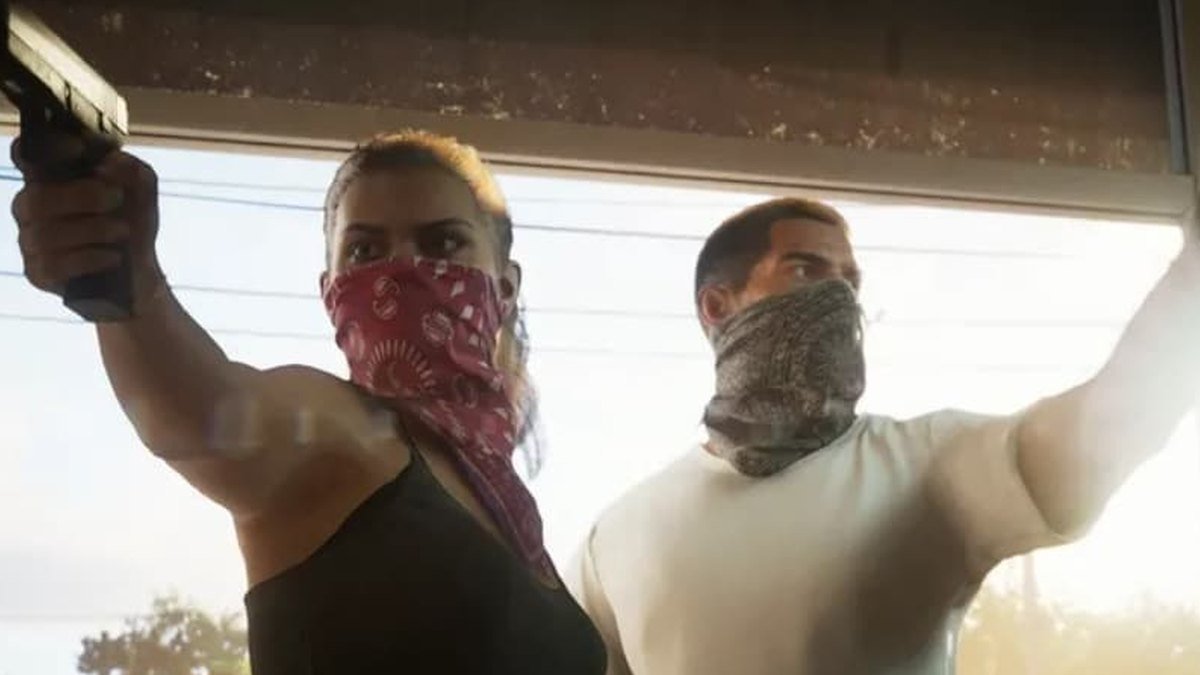 Imagem de gameplay de Grand Theft Auto VI divulgada pela Rockstar Games.