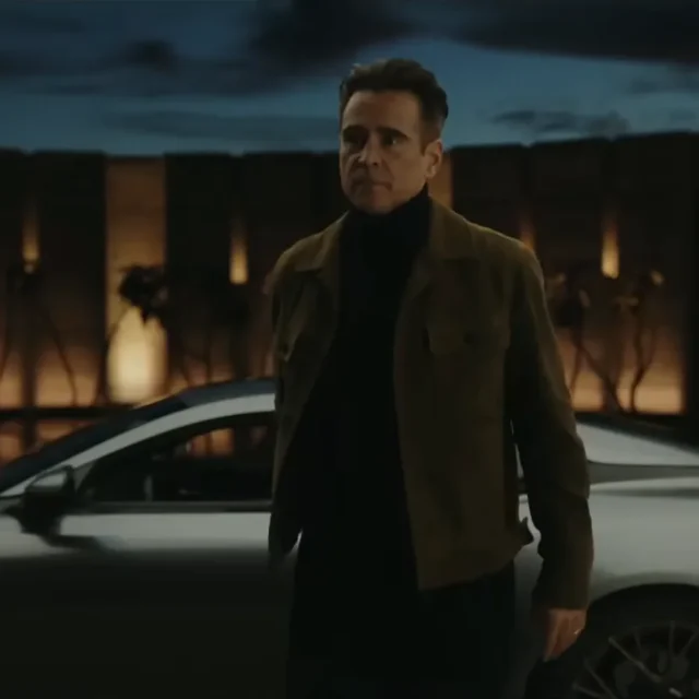Colin Farrell no teaser do clipe de Patient Zero. Reprodução/YouTube